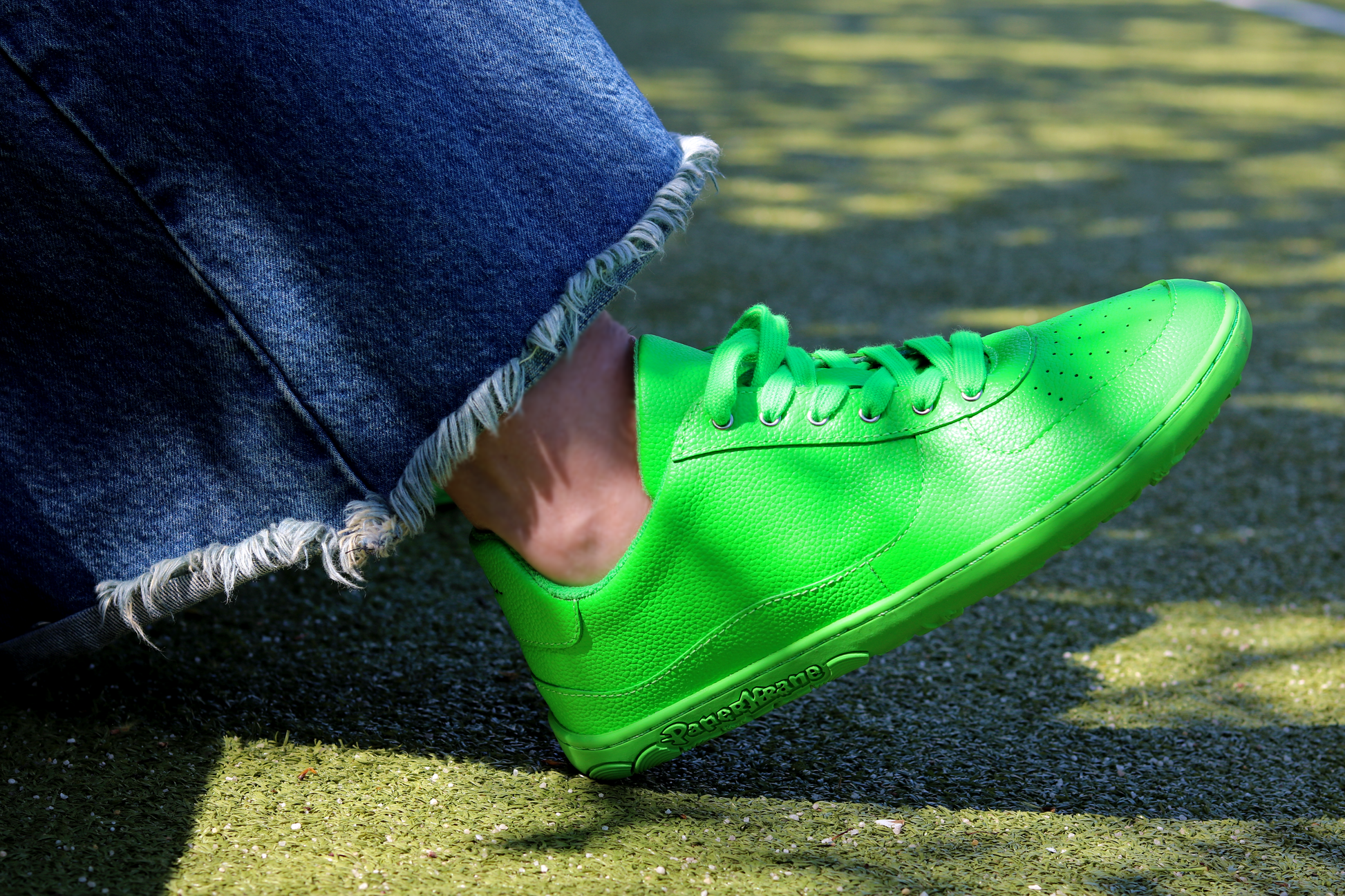 GREEN PAPERKRANE BAREFOOT SNEAKER ON JEWELCHIC